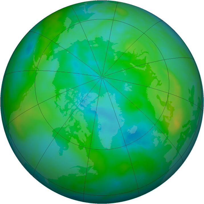 Arctic ozone map for 30 August 2010